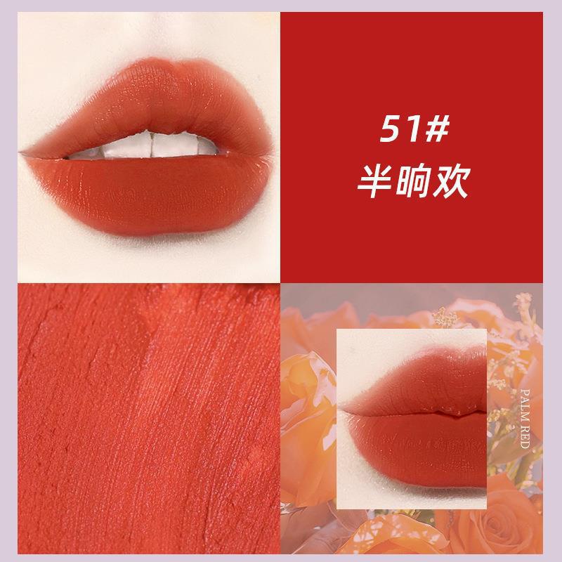 NOVO cute mist lip glaze matte matte waterproof non-fading non-stick cup និស្សិតស្រី តម្លៃសមរម្យ គុណភាពខ្ពស់ ស្បែកស 