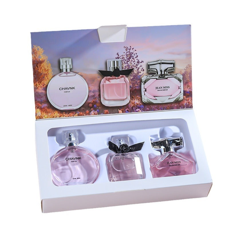 Xiaocheng Yixiang Xinyu Women's Perfume Set Fresh Natural Lasting Eau de Toilette Three-piece Set Internet Celebrity Cross-border Wholesale 