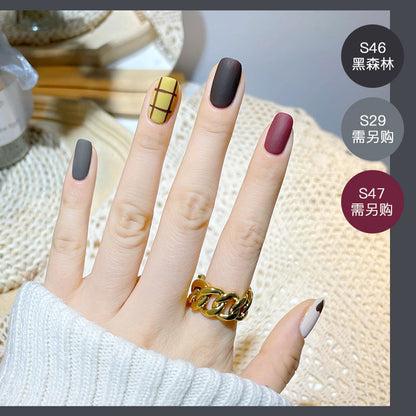 2023 new nail polish spring and summer color water-based matte nail polish cannot be peeled off and dried naturally, suitable for pregnant women