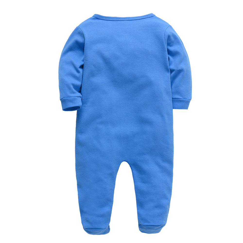 Newborn crawling clothes cartoon baby clothes autumn cotton long-sleeved romper baby onesie cross-border wholesale