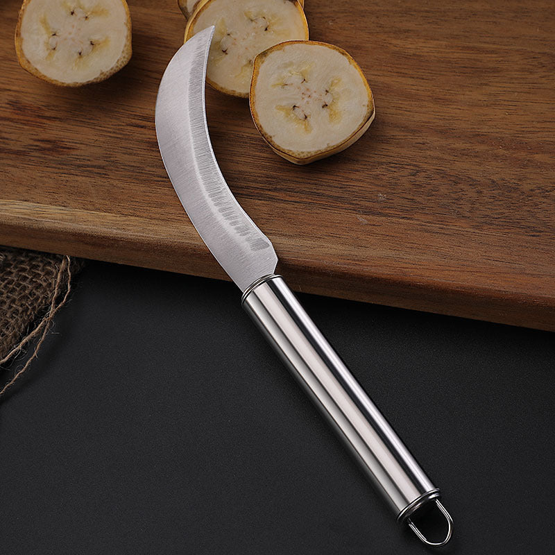 Two-yuan store stainless steel fruit pineapple knife steel handle fruit peel banana small machete sharp peeling melon and fruit vegetable knife