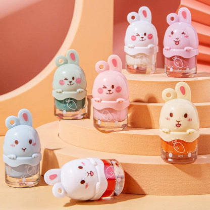 Cute rabbit whitening nail polish water-based, odorless, quick-drying, no-bake, versatile, cute, natural, novice, wholesale factory