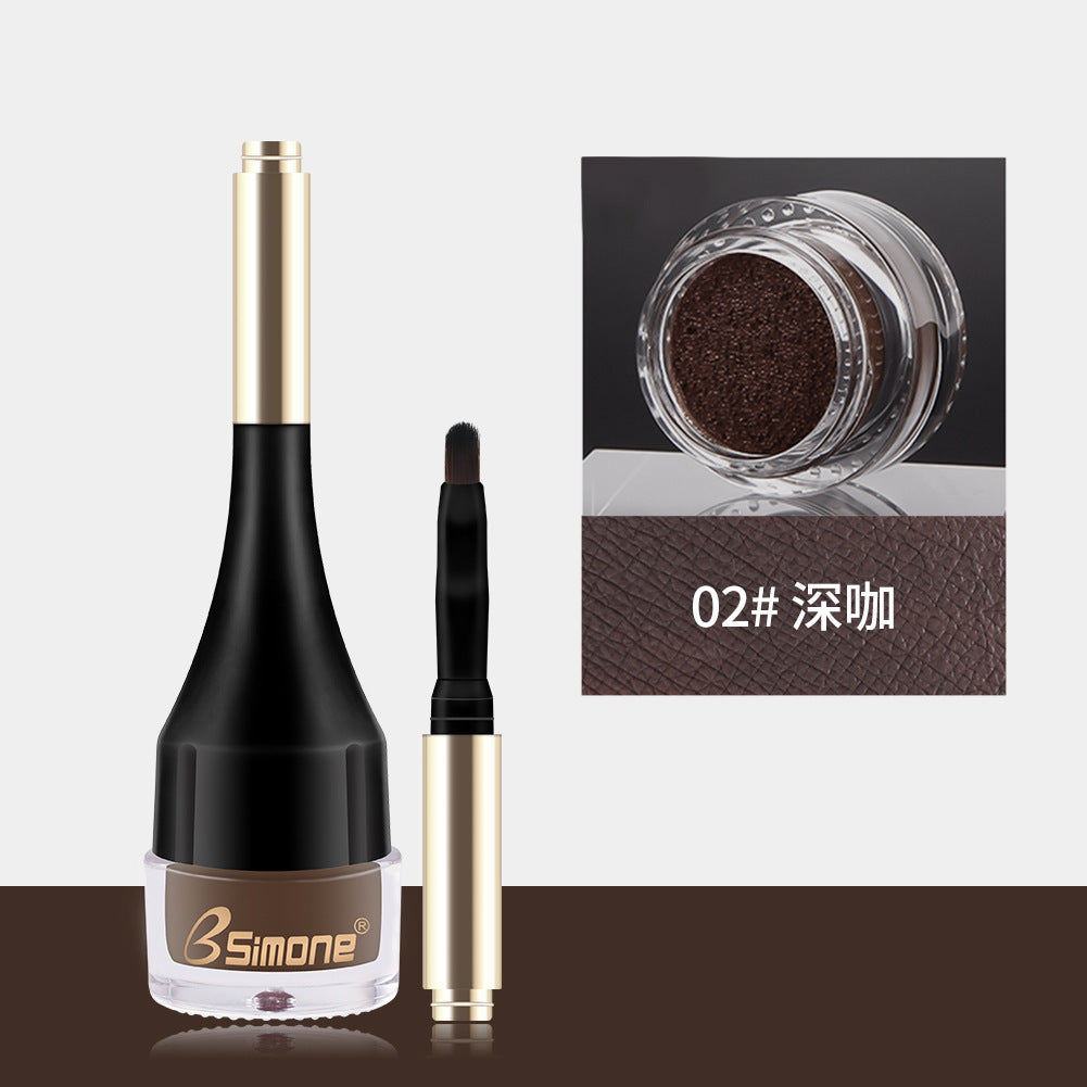 Internet celebrity air cushion eyebrow dyeing cream waterproof and sweat-proof long-lasting non-fading eyebrow cream eyeliner cream 4 color makeup factory direct sales