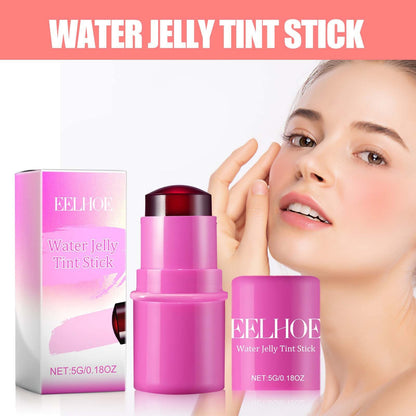 EELHOE fruit jelly berry blush lip gloss stick shows complexion without makeup moisturizing lip gloss blush dual-purpose stick 