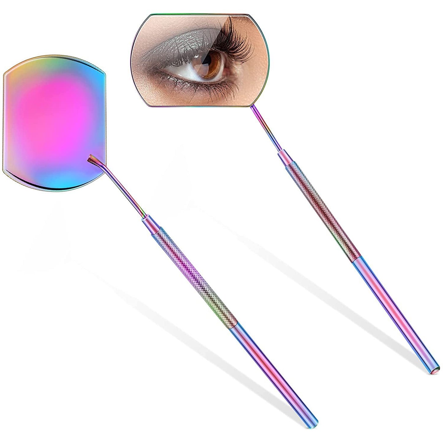 Cross-border premium makeup mirror, patented eyelash inspection mirror, handheld beauty products, detachable eyelash tools