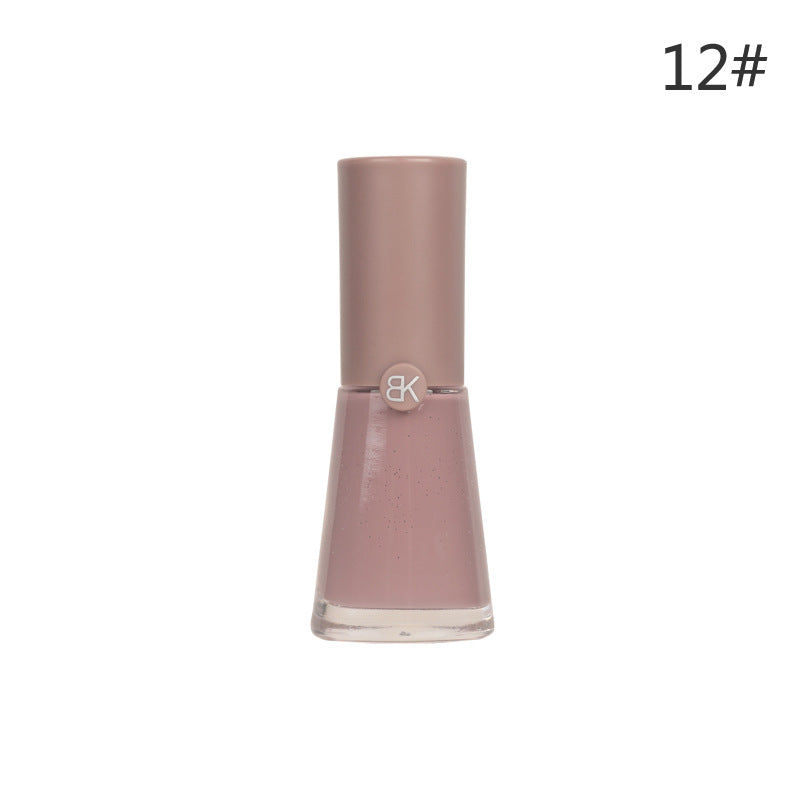 bk summer whitening 7 days 38 colors no baking long-lasting water-based nail polish 9.5ml non-peelable pure color macaron 