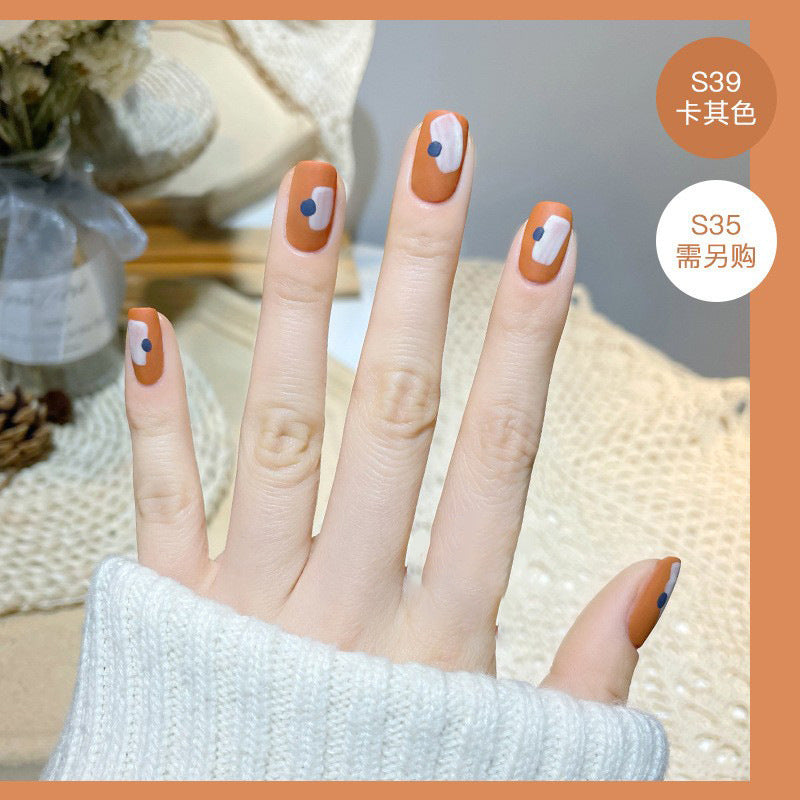 2023 new nail polish spring and summer color water-based matte nail polish cannot be peeled off and dried naturally, suitable for pregnant women