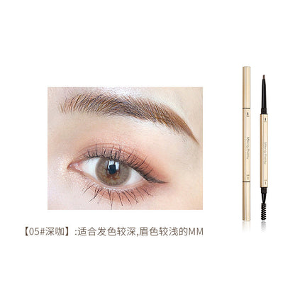 Douyin same style small gold bar small gold chopstick eyebrow pencil beginner eyebrow drawing triangle very fine double head waterproof and sweat-proof no smudge 