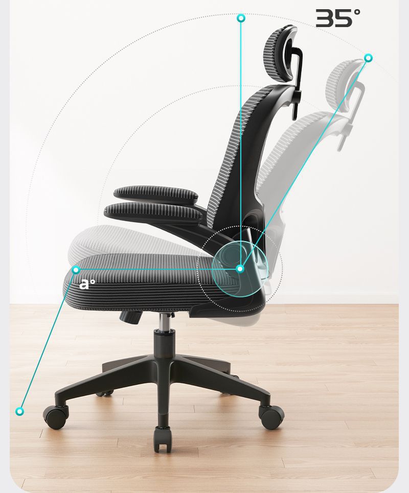 កៅអីកុំព្យូទ័រ ergonomic, កៅអីការិយាល័យផ្ទះ កៅអីទ្រចង្កេះ អង្គុយយូរ, មិនអស់កម្លាំង, កៅអីបុគ្គលិកការិយាល័យ