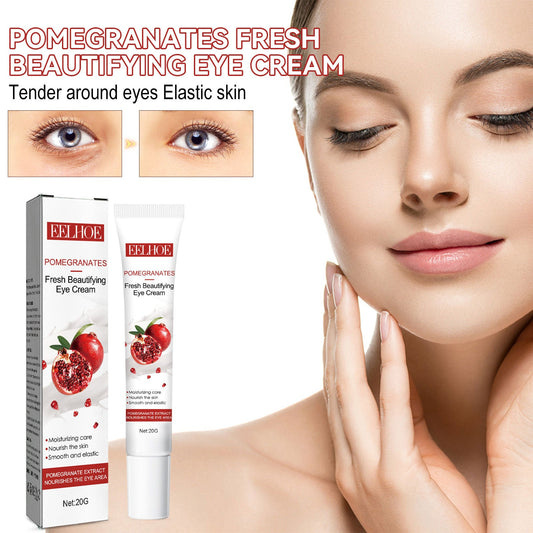 EELHOE Pomegranate Eye Cream Lightens Fine Lines and Crow's Feet Moisturizing Firming Eye Area Skin Care Eye Cream 