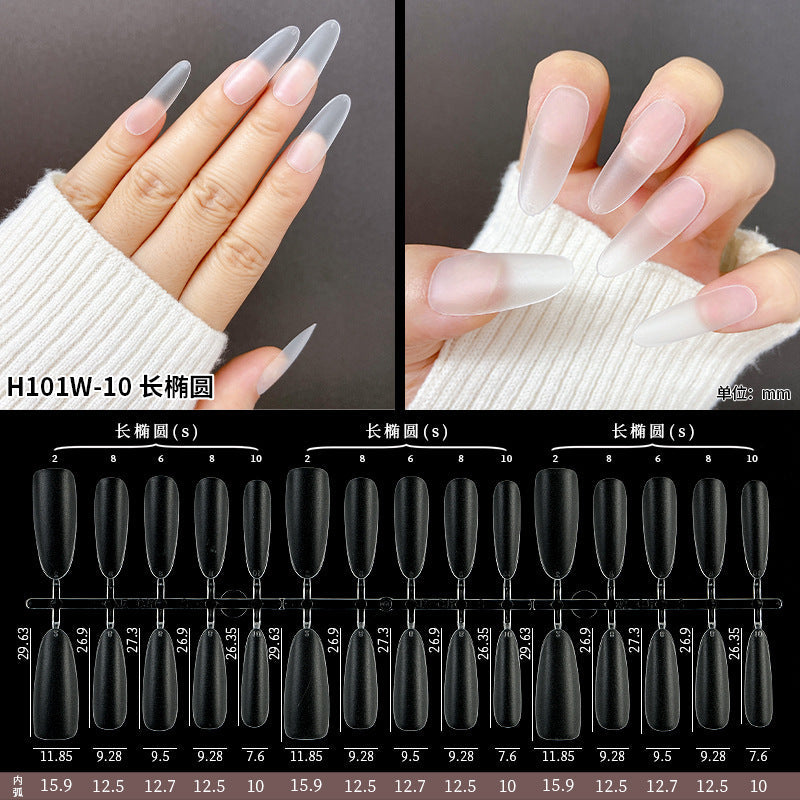 Hand-made wearable nails, frosted, no-carving, thin, foldable, traceless, air soft nails, 300 pieces, new upgrade