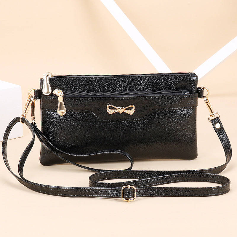 Fashion small bag for women 2024 new Korean style messenger bag versatile simple ladies shoulder bag mobile phone bag clutch bag 