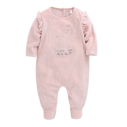 Manufacturers children's clothing baby autumn clothes long-sleeved Korean version infant clothing split leg cover foot crawling clothes cross-border AliExpress 