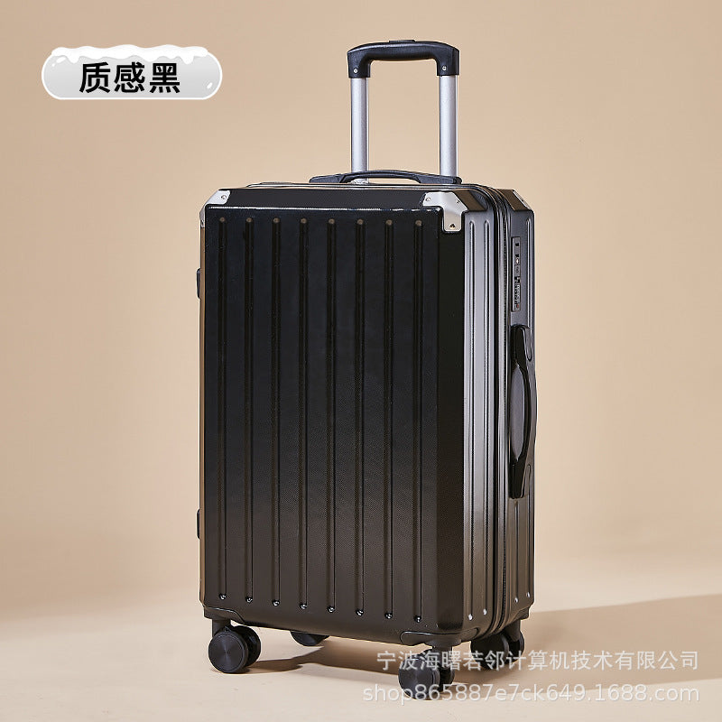 24 inch student pressure-resistant trolley case suitcase with USB charging port travel case manufacturer wholesale metal corner password box 