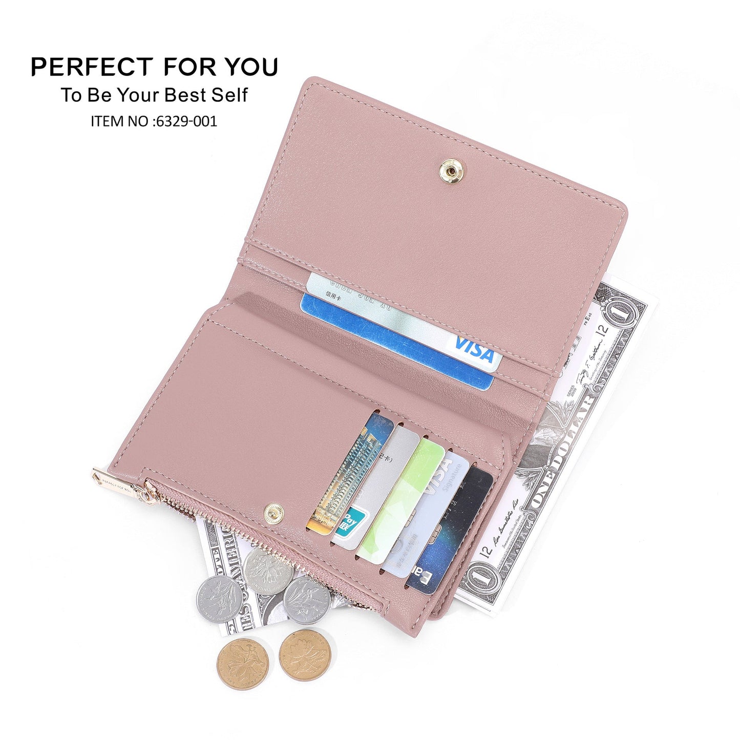 Perfect For You ladies wallet Korean version multifunctional solid color pu long cross-border clutch wallet 