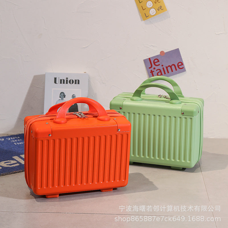 14 inch luggage cosmetic bag suitcase female bridesmaid gift small lightweight travel document mini storage box 