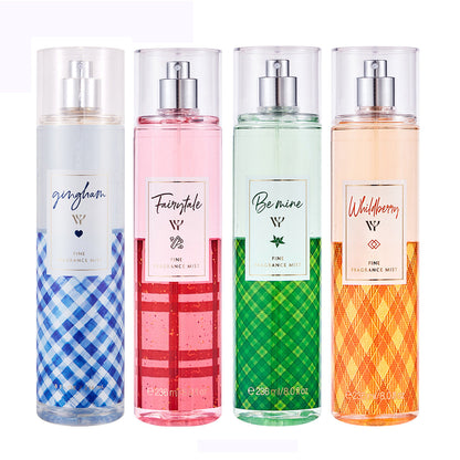 Cross-border exclusive brand Victoria Flower Season Body Spray Perfume Classic Plaid Violet Musk Lasting Fragrance