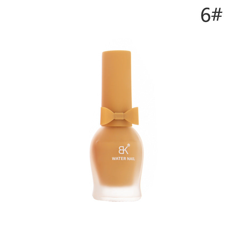 BK bow 30 colors matte matte whitening 7 days water-based nail polish no baking no odor can not be peeled wholesale