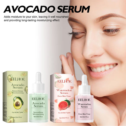 EELHOE Avocado Watermelon Facial Essence បំបាត់ស្នាម បង្រួមរន្ធញើស ផ្តល់សំណើម និងធ្វើអោយស្បែកស 