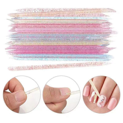 Nail art crystal stick double-headed drilling glue adjustment glue stick embossed orange wood stick wear nail orange wood stick tool kit accessories