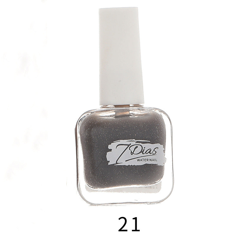 bk new 22 color ice transparent seven days water-based nail polish no baking long-lasting can not be peeled and pulled healthy no odor wholesale 