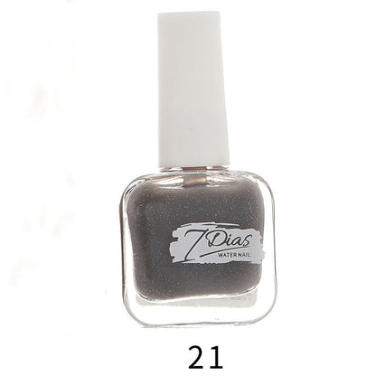 bk new 22 color ice transparent seven days water-based nail polish no baking long-lasting can not be peeled and pulled healthy no odor wholesale 