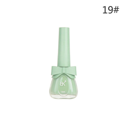 Water-based nail polish no baking quick drying tearable set nude transparent odorless long-lasting peelable cross-border nail polish