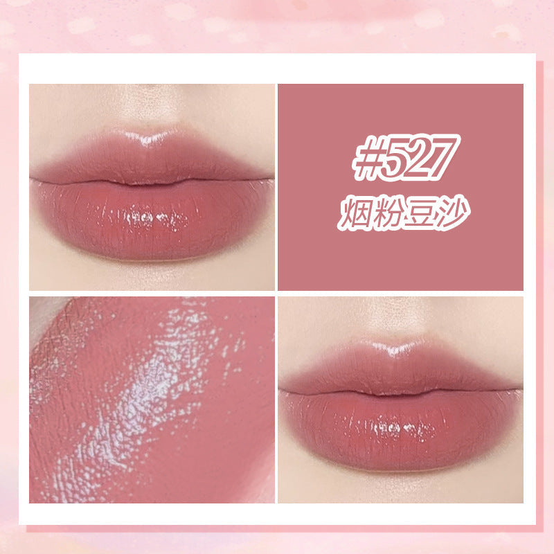 NOVO silky color-holding lipstick is translucent and light in autumn and winter. Retro terracotta red brown whitening moisturizing lipstick wholesale 