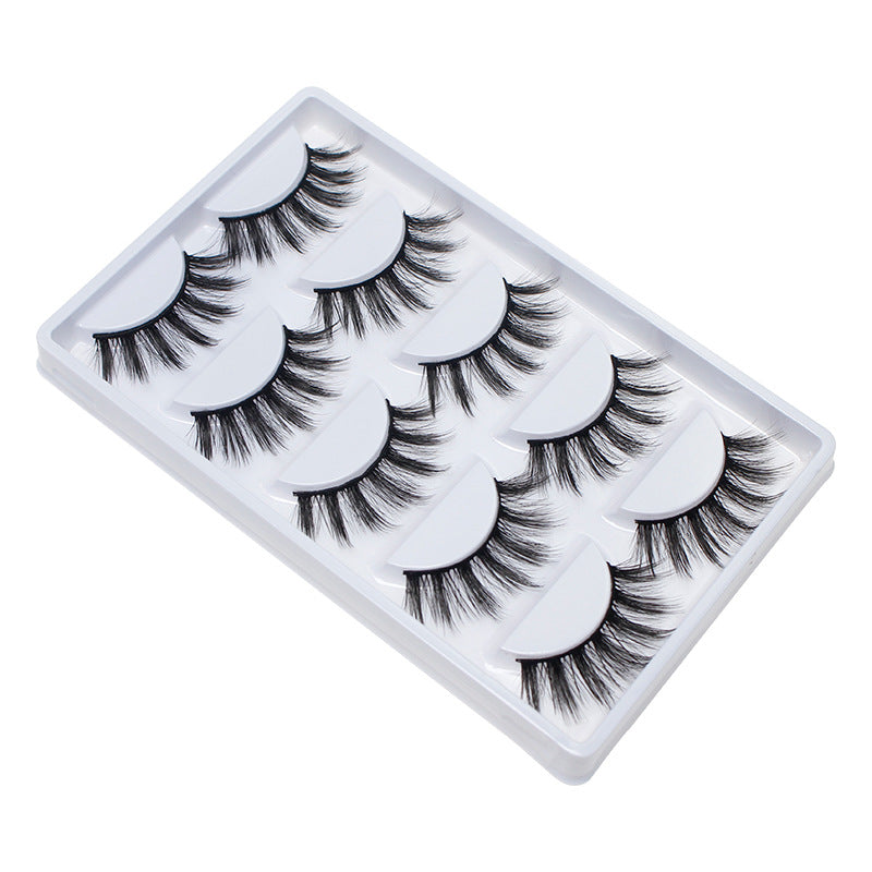 DINGSEN false eyelashes factory cross-border stable supply manufacturers wholesale cotton thread stems 5 pairs A-10 comfortable and soft