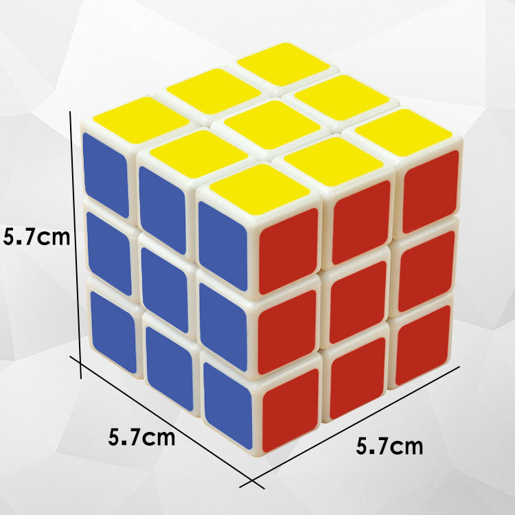 Nostalgic toys three-order magic cube color 5.7CM smooth speed twist send cheats game puzzle toys wholesale 