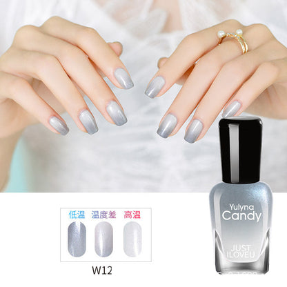 2024 new temperature-changing nail polish, no baking, quick drying, long-lasting, non-peelable, non-fading, multi-color nail polish, direct sales from manufacturers