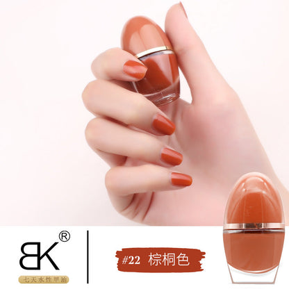 bk cute internet celebrity small easter egg 35 colors whitening 7 days water-based nail polish no baking long-lasting can not be peeled off wholesale 