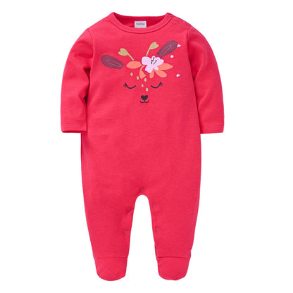 Autumn baby clothes, cartoon baby romper, long-sleeved casual baby jumpsuit, cross-border manufacturers