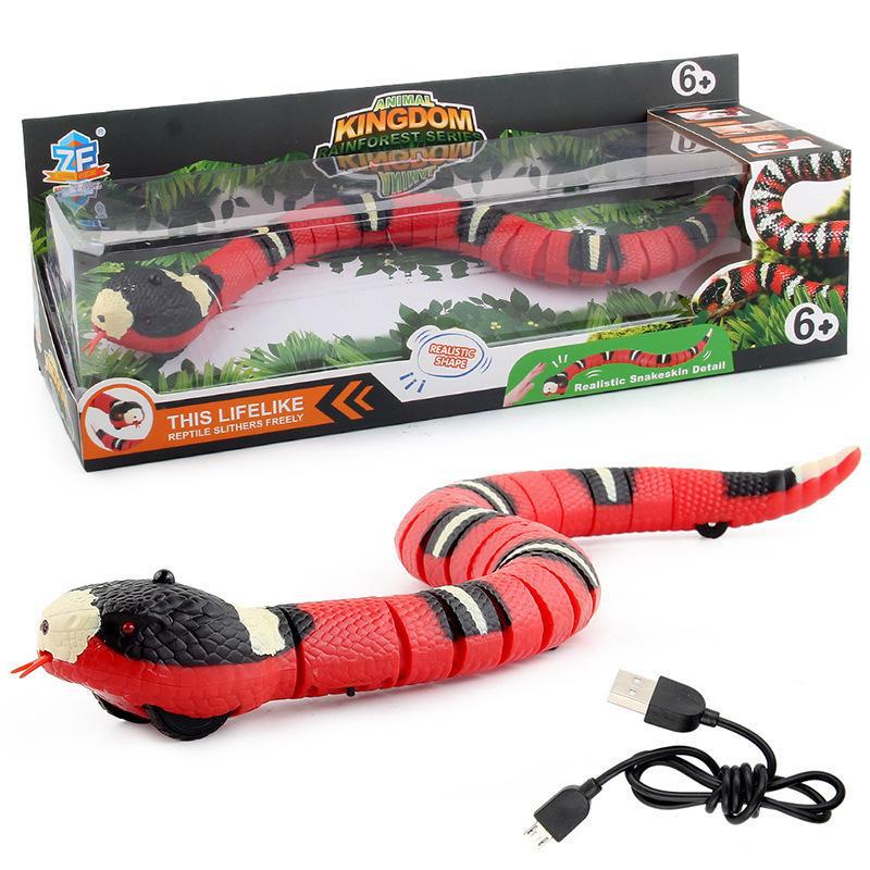 Intelligent animal simulation snake induction obstacle avoidance coral snake new unique electric toy remote control rattlesnake cobra