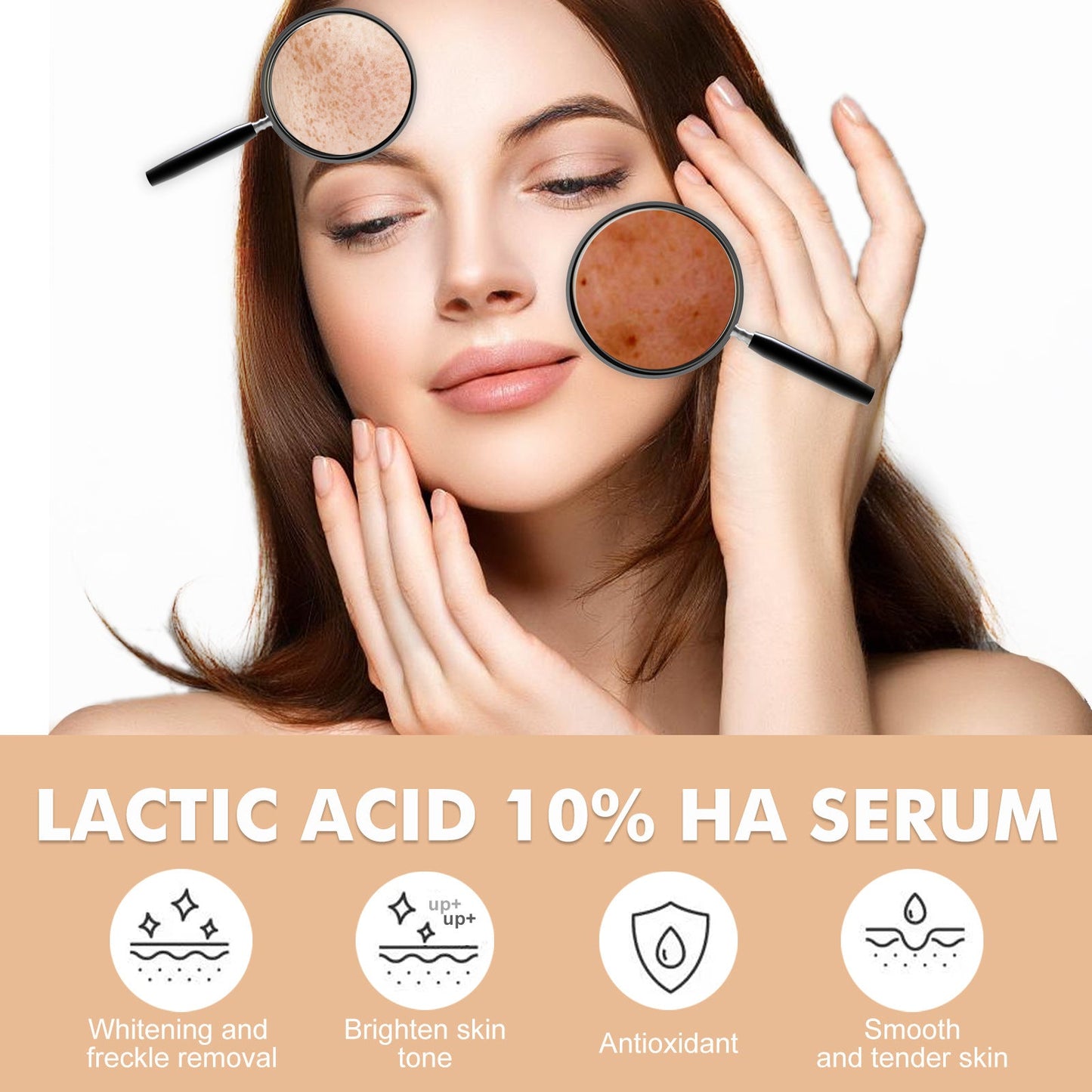 Hoygi lactic acid Essence បំបាត់មុន ប្រឆាំងភាពជ្រីវជ្រួញ ផ្តល់សំណើម ធ្វើអោយស្បែកស និងប្រឆាំងភាពចាស់ 