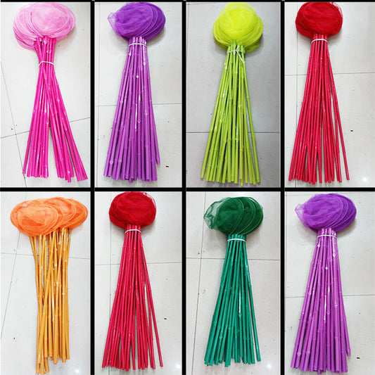  Bamboo Pole Cheat Net Children's Fishing Net Pocket Small Goldfish Net Insect Butterfly Net Street Stall Toy Shrimp Net