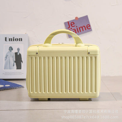 14 inch luggage cosmetic bag suitcase female bridesmaid gift small lightweight travel document mini storage box 