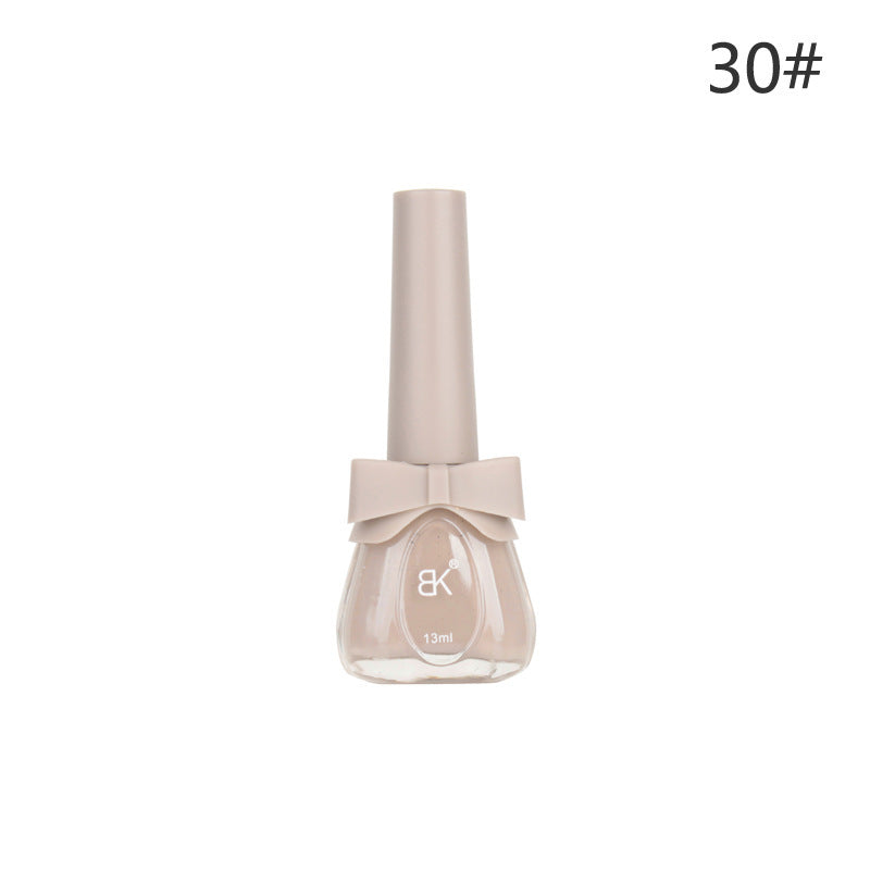 Water-based nail polish no baking quick drying tearable set nude transparent odorless long-lasting peelable cross-border nail polish