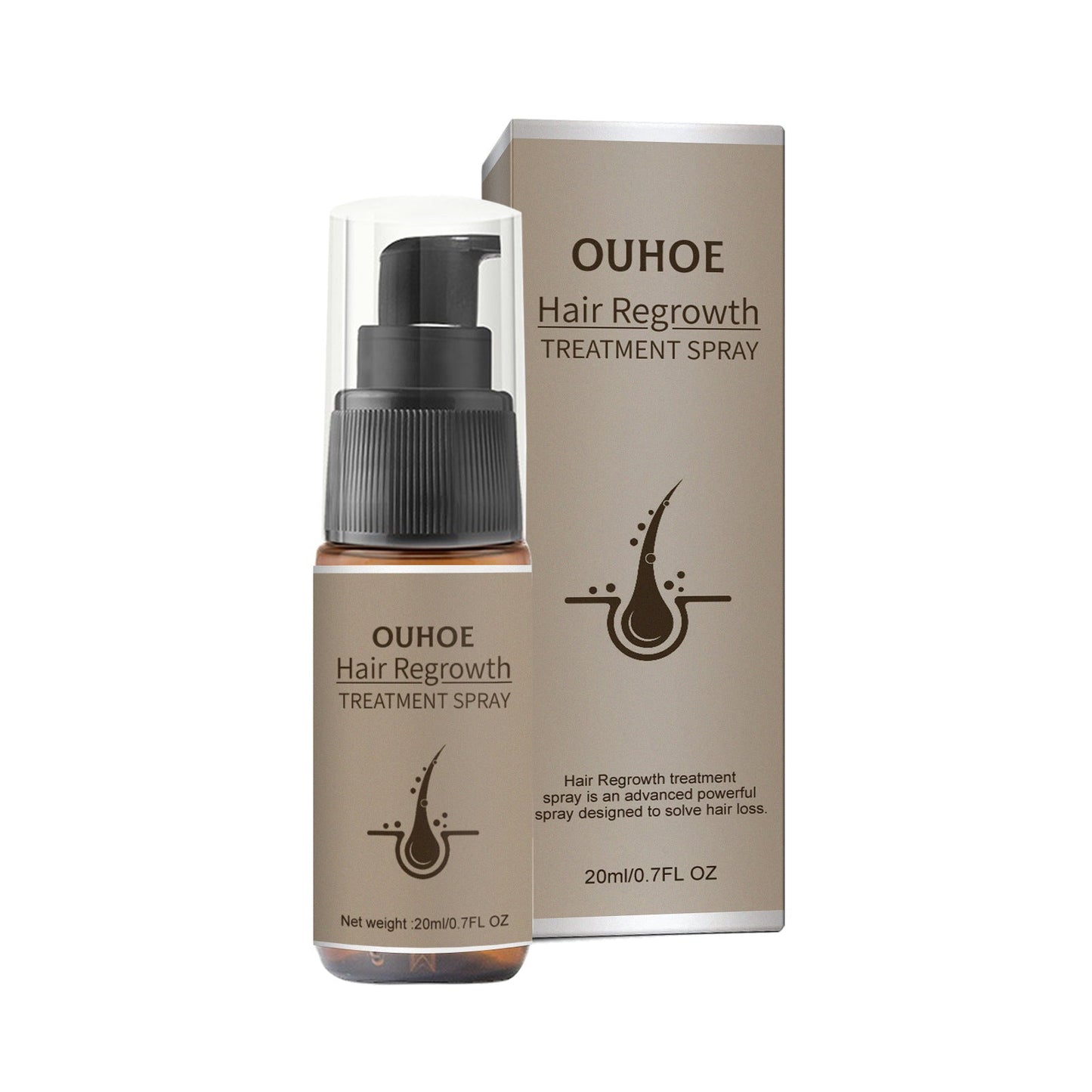 OUHOE Ginger Thickening Hair Spray for Anti-hair Loss, Moisturizing, Strengthening, Thickening Hair, Nourishing Hair Care Spray 