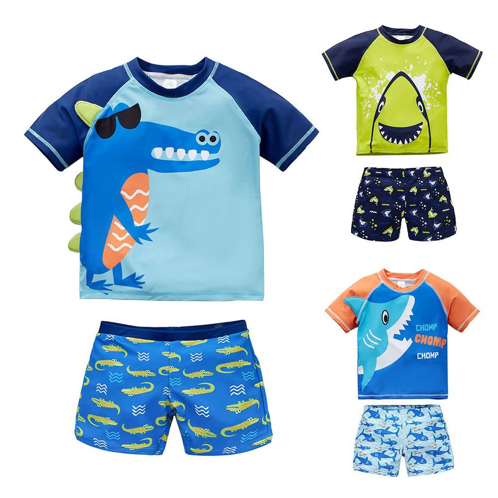 Children's swimsuit split 2024 summer new shark large and medium-sized children's hot spring swimsuit boy baby swimsuit wholesale