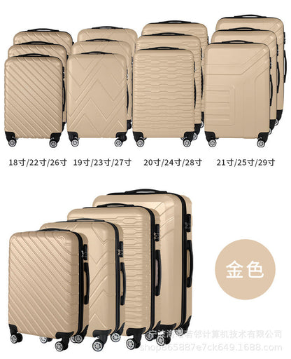 Suitcase semi-finished suitcase manufacturers wholesale ABS trolley case business cabin suitcase printable pattern 12 piece set 