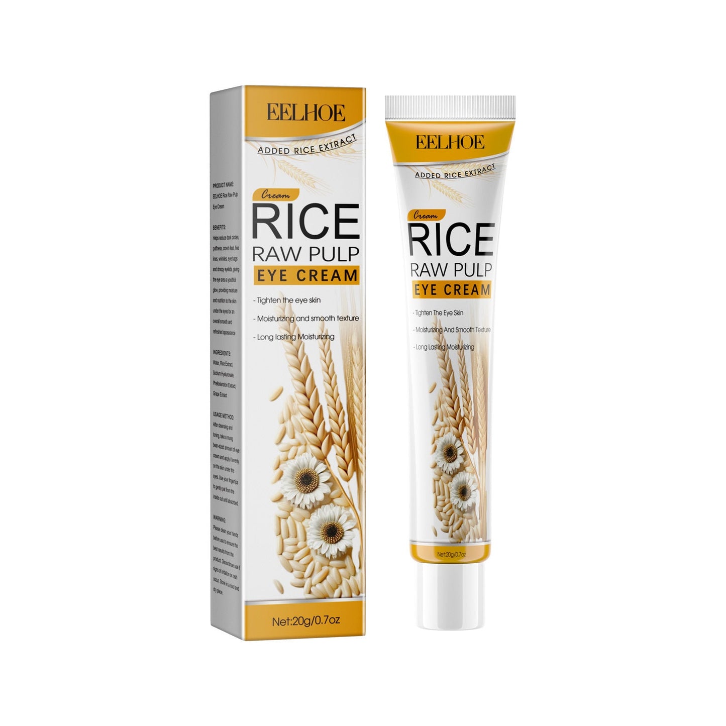 EELHOE Rice Puree Series Face Eyes Hands Body Cleansing Moisturizing Rejuvenating Moisturizing Series 