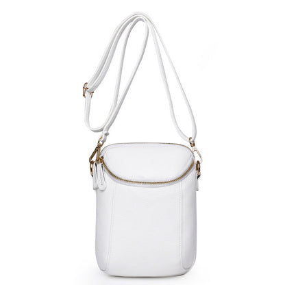 Small bag women's new single shoulder bag solid color litchi pattern crossbody mobile phone bag ladies bag fashion 2024 summer 