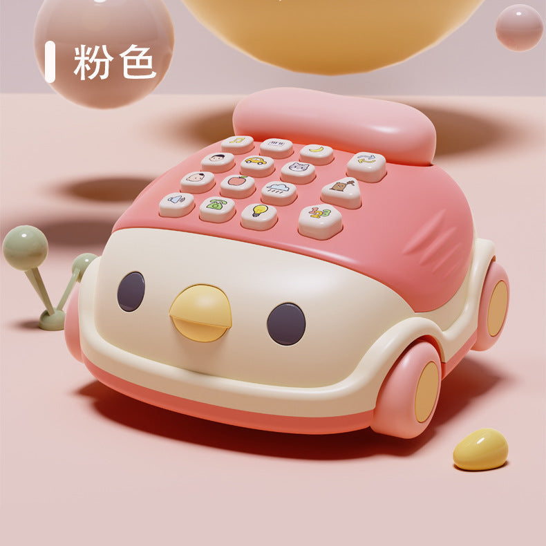 Spot mini chicken telephone simulated telephone ringtones intelligent children's early education music enlightenment telephone car toy