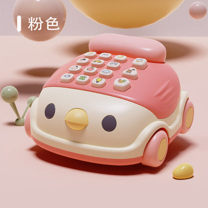 Spot mini chick phone analog ringtone phone smart children Early education music enlightenment phone car toy