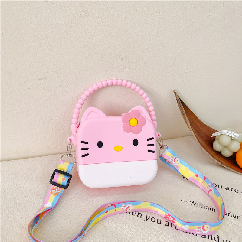 Children's Silicone Shoulder Bag New Style Girls Coin Purse Cartoon Cute Messenger Bag Accessories Children's Bag Wholesale