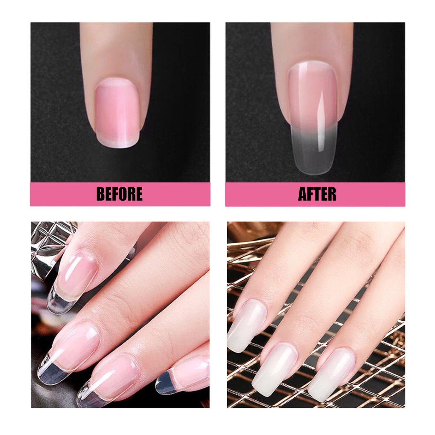 West&amp;Month nail extension glue crystal model glue paper-free fast extension nail phototherapy crystal glue 