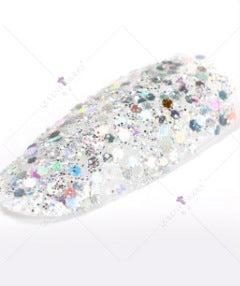 Zhifei nail polish sequins 1g mixed sequins flash hexagonal sequins laser hexagonal glitter powder brilliant fine powder