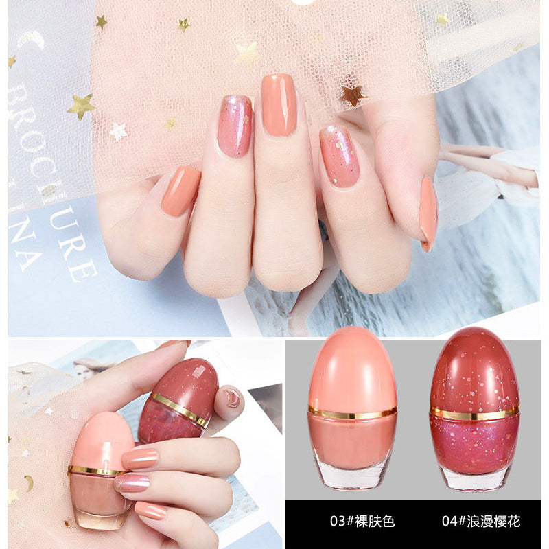 bk cute internet celebrity small easter egg 35 colors whitening 7 days water-based nail polish no baking long-lasting can not be peeled off wholesale 