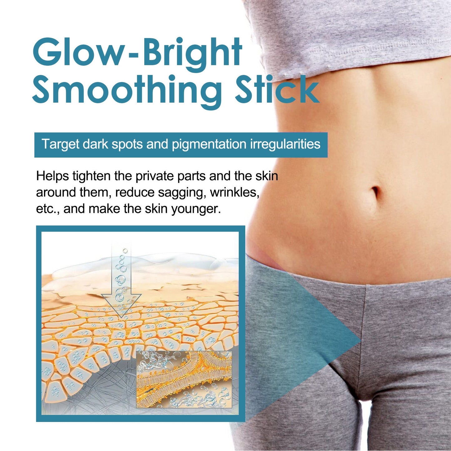 West&amp;Month Body Whitening Stick Lightens Underarm Darkness and Joint Darkness Brightens Skin Moisturizing Beauty Cream 